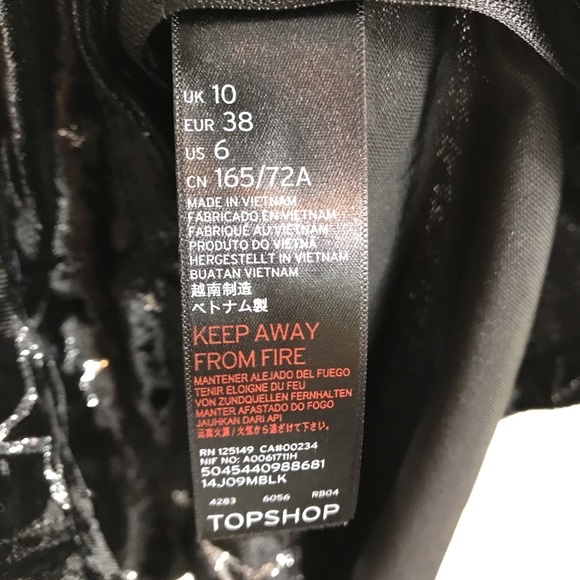 NWOT TOPSHOP Foil Star Velvet One Shoulder Romper - Picture 4 of 6